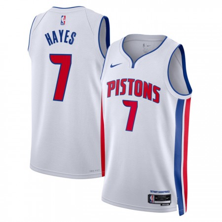 Detroit Pistons Killian Hayes 7 Nike 2022-23 Association Edition Valkoinen Miesten Pelipaidat Swingman